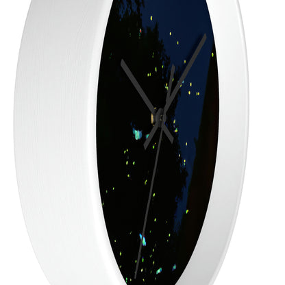 "Moonlight Fireflies" - The Alien Wall Clock