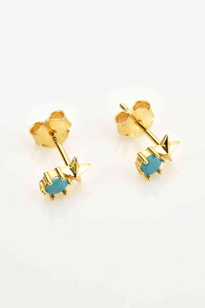 Zircon Star Stud Earrings