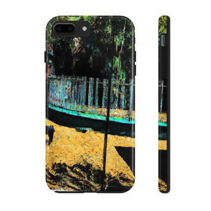 "Lost in the Shadows of Oblivion: A Journey Through the Abandoned Zoo" - The Alien Tough Phone Cases