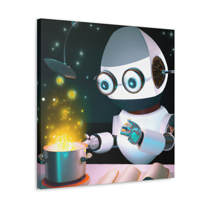 "The Mysterious Dish of the Cosmic Robot Chef" - The Alien Canva