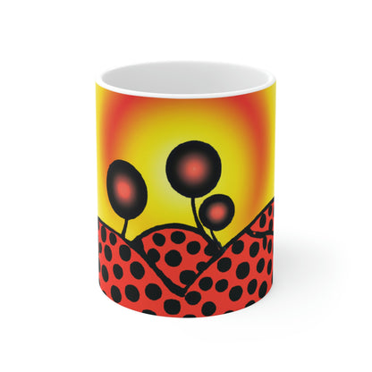 "A New Dawn's Glow" - The Alien Ceramic Mug 11 oz