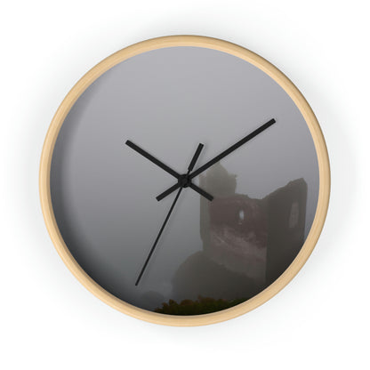 "The Forgotten Castle in the Eerie Mist" - The Alien Wall Clock