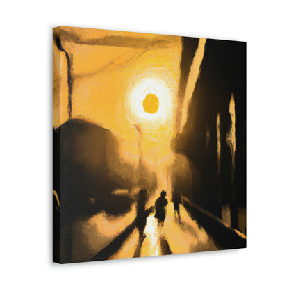 "City Sunrise: An Artistic Journey" - Canvas