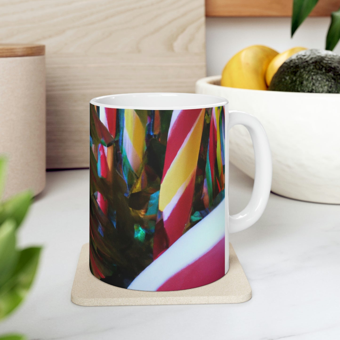 "Candy Cane Wonderland" - Taza de cerámica Alien 11 oz