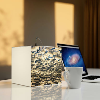 "A Reflection of Celestial Mirage". - The Alien Light Cube Lamp