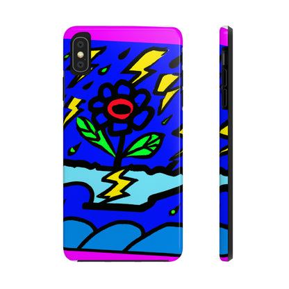 "Eine mutige Blüte inmitten des Sturms" - Die Alien Tough Phone Cases