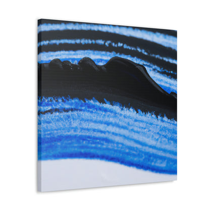 "A Blue and Black Dreamscape" - Canvas