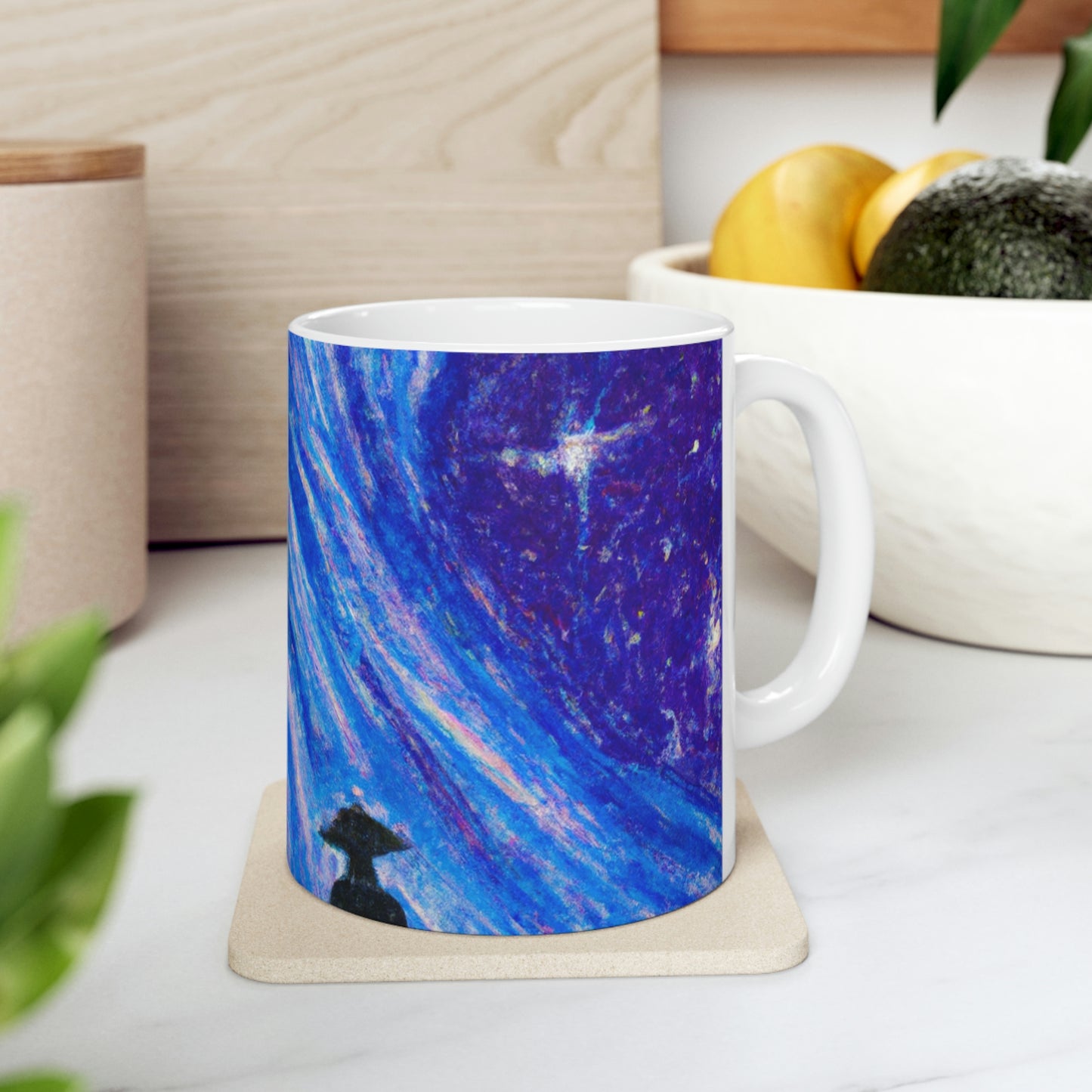 "A Starlit Solace" - The Alien Ceramic Mug 11 oz