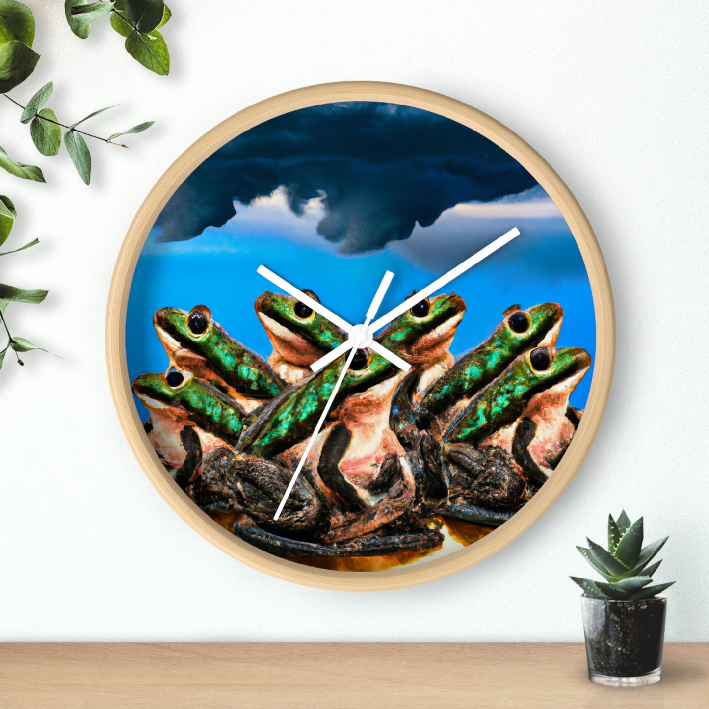 "A Frog Chorus in the Thunderstorm" - The Alien Wall Clock