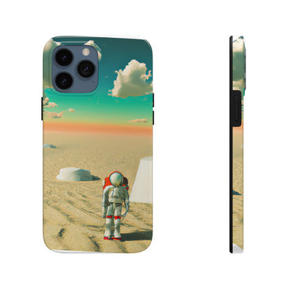 "Un astronauta extraviado: solo en un planeta abandonado" - The Alien Tough Phone Cases