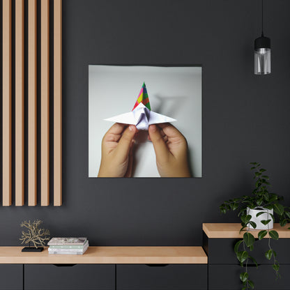 "Creaciones encubiertas: elaborando un mensaje secreto con origami" - The Alien Canva