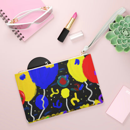 "A Starry Night Rainbow" - Die Alien Clutch Bag