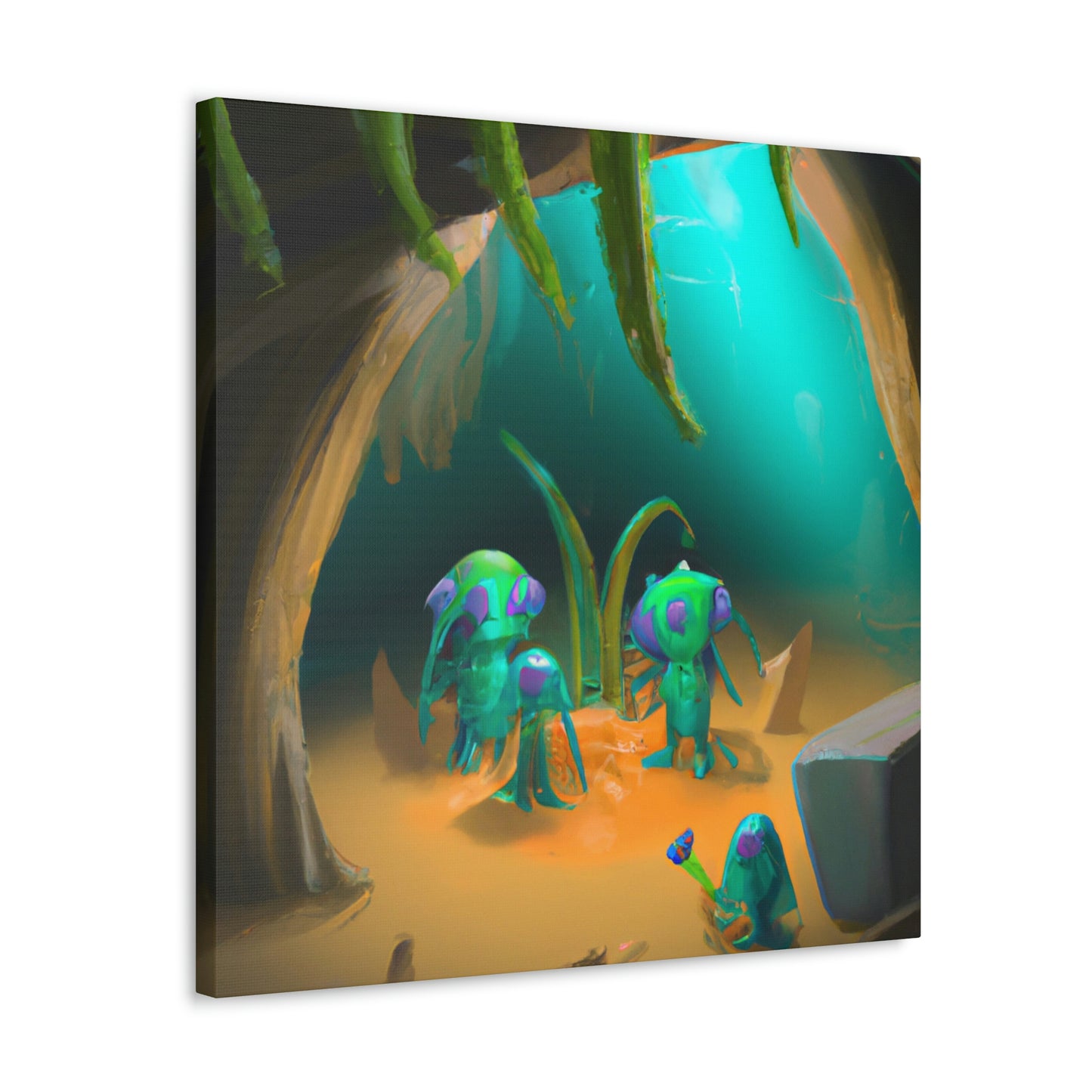 "Cave-Crawling Aliens and the Buried Riches" - The Alien Canva