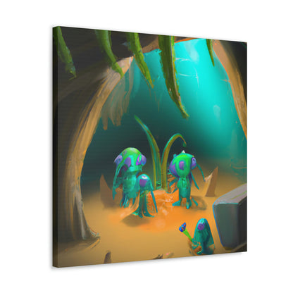 "Cave-Crawling Aliens and the Buried Riches" - The Alien Canva