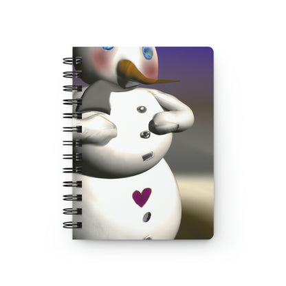 "Chilly But Hopeful: The Snowman's Quest For A Hug" - The Alien Spiral Bound Journal