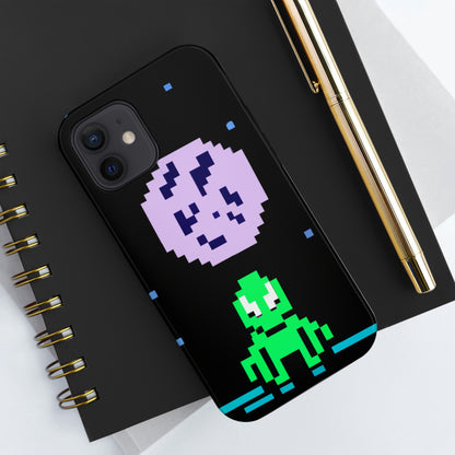 "Testigo solitario del cielo nocturno" - The Alien Tough Phone Cases Pixel Art