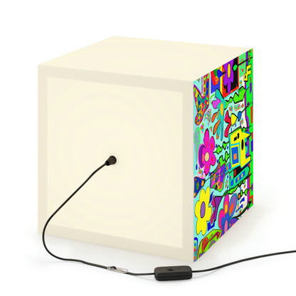 "A Mystical Garden of Rainbow Petals" - The Alien Light Cube Lamp