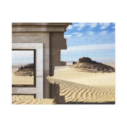 "Lost in the Sands: Discovering the Ancient Temple" - The Alien Jigsaw Puzzle