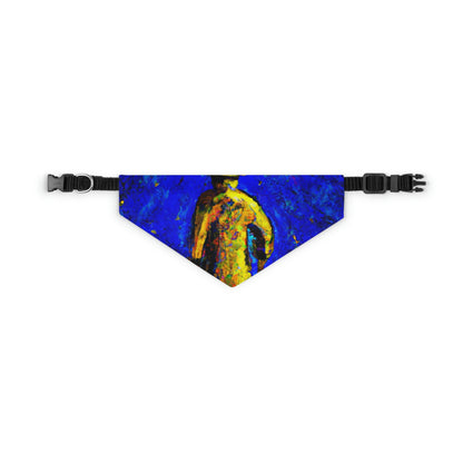 "Lone Mage on the Frozen Summit" - The Alien Pet Bandana Collar