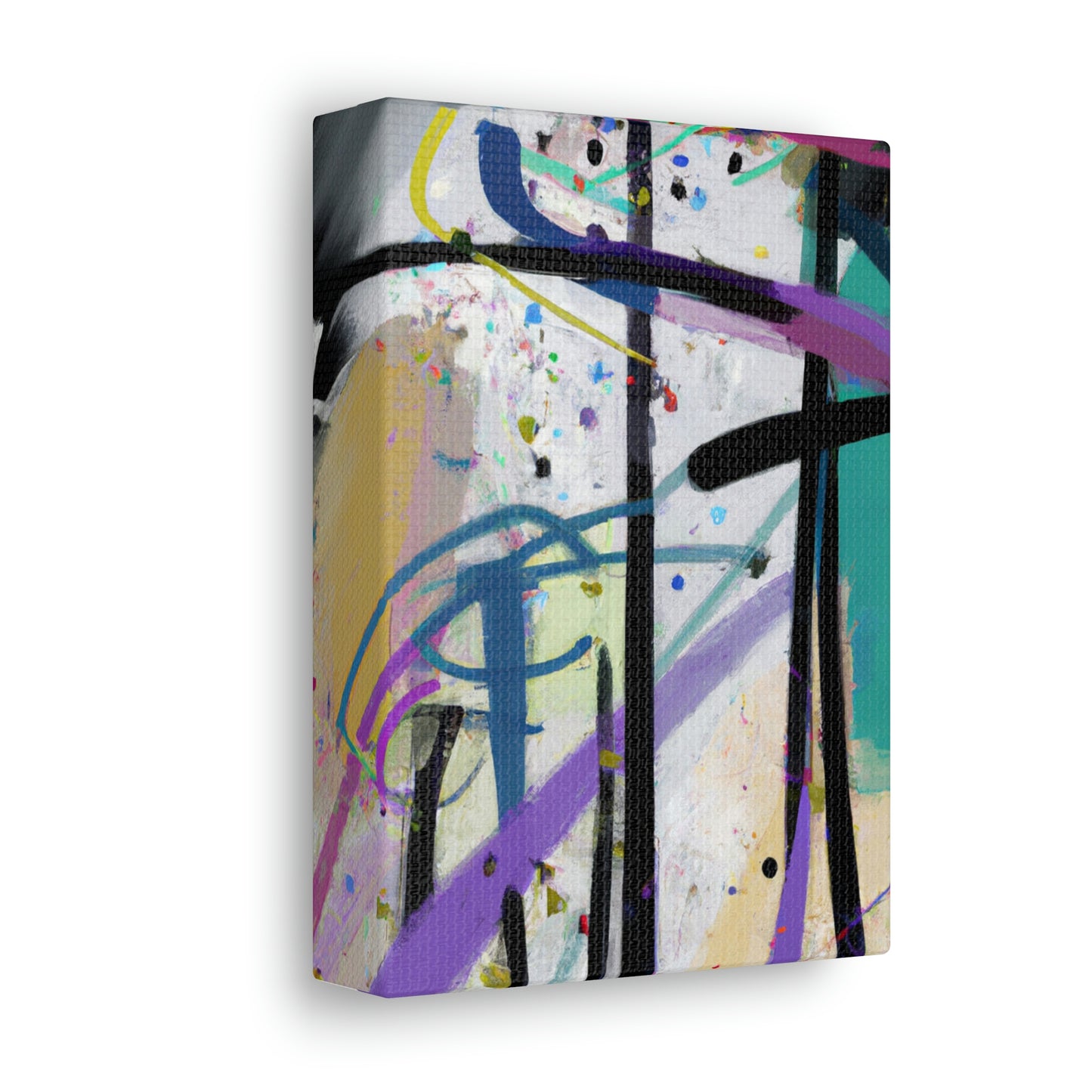 "Abstract Reflections: Battling My Difficult Situation" - Canvas