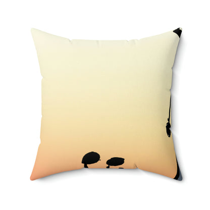 "Forgotten in the Sunset" - The Alien Square Pillow