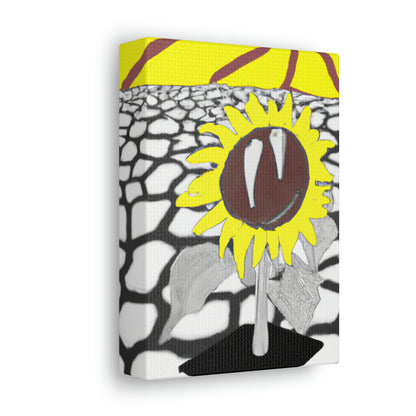 "A Sunflower Withering on a Parched Field" - The Alien Canva