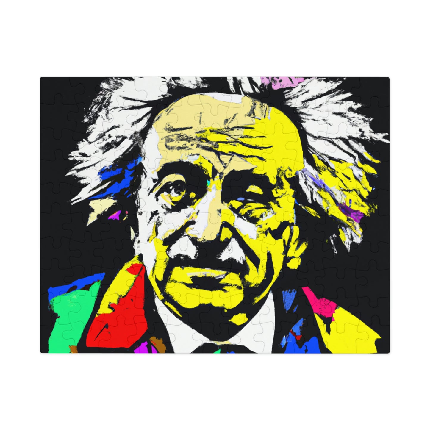 "Albert Einstein: A Pop Art Portrait" - The Alien Jigsaw Puzzle