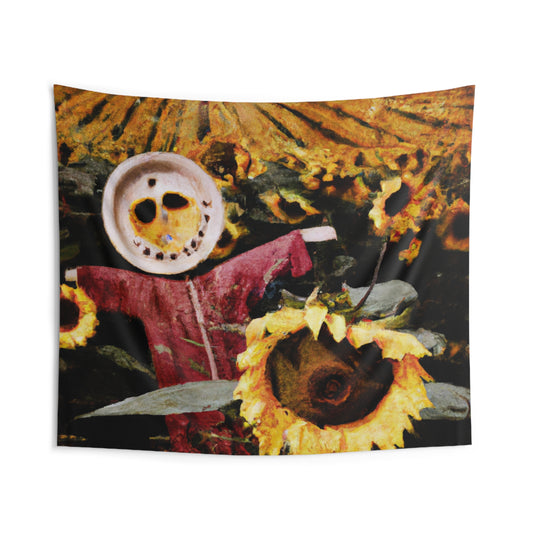 "Lone Sentry of the Sunflower Field" - The Alien Wall Tapestries