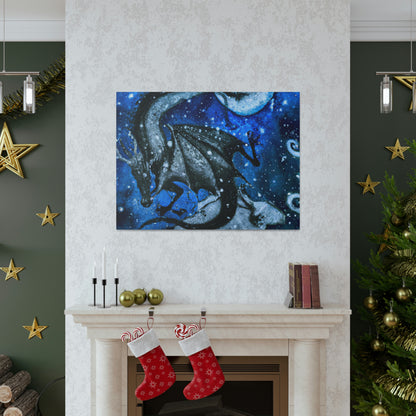 "Frosted Moonlight Dragon" - The Alien Canva