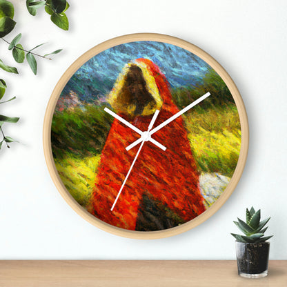 The Tattered Red Cloaked Stranger - The Alien Wall Clock