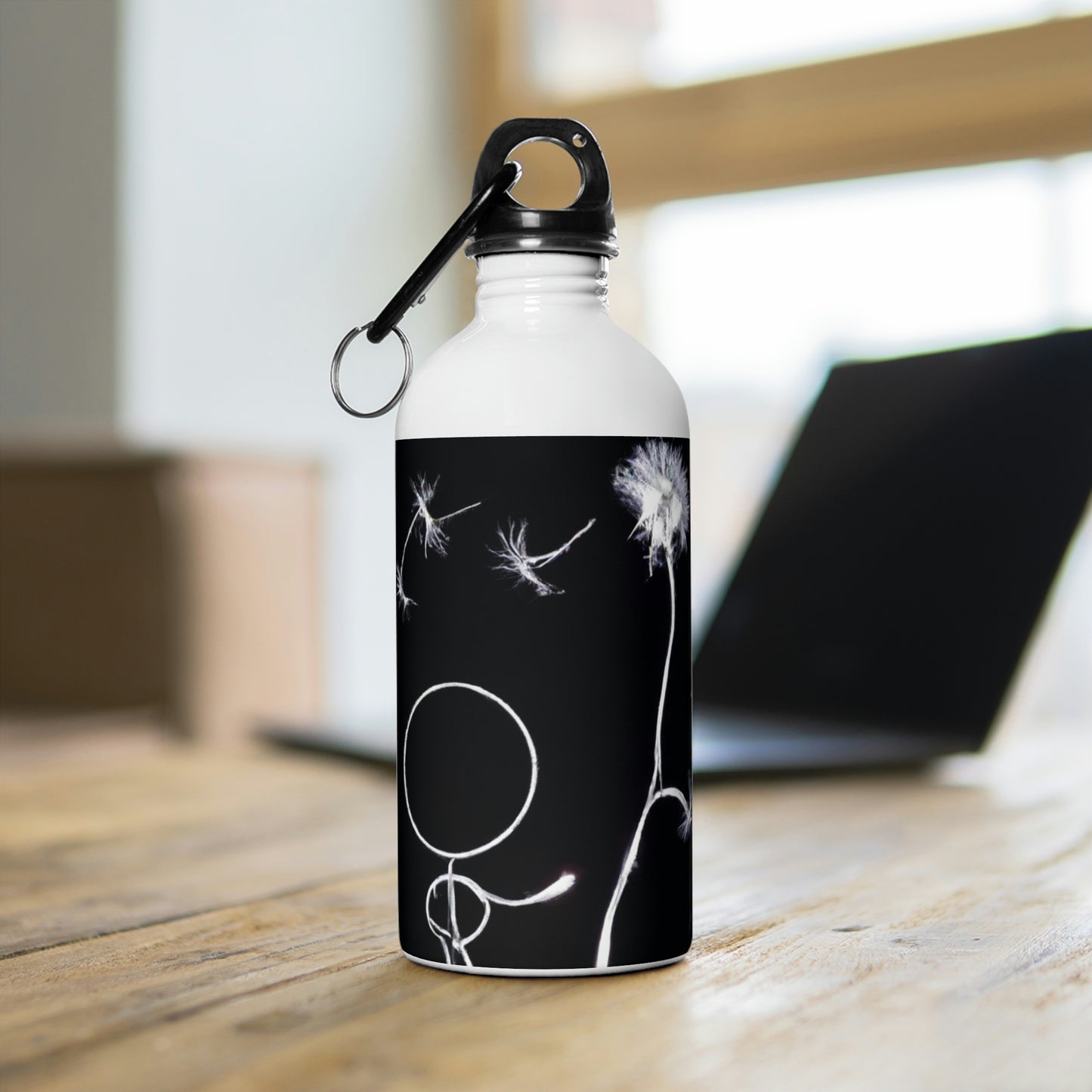 "A Dandelion Flicker in the Midnight Breeze" - The Alien Stainless Steel Water Bottle