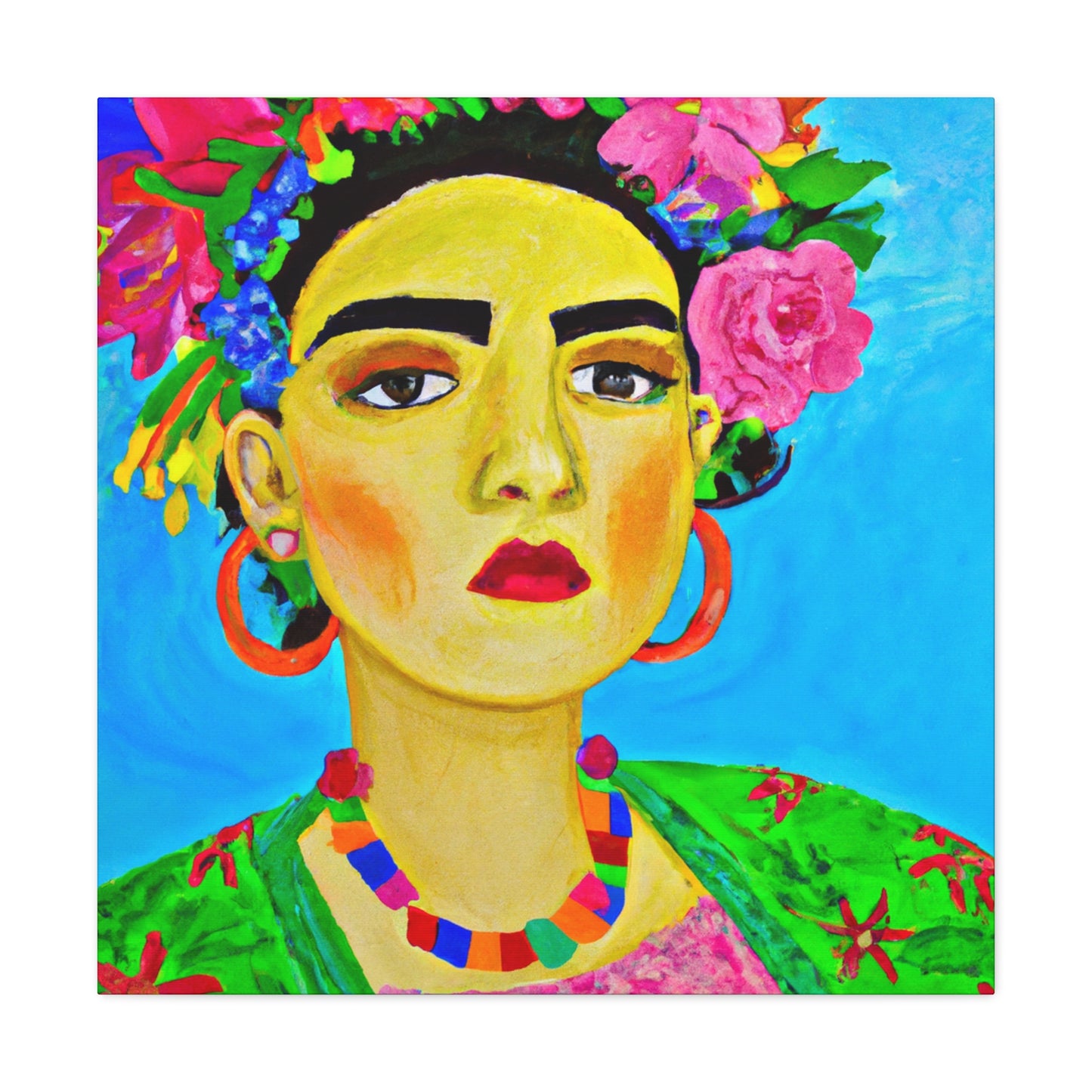 "Fierce and Free: A Frida Kahlo-Inspired Tribute to Mexican Women" - The Alien Canva