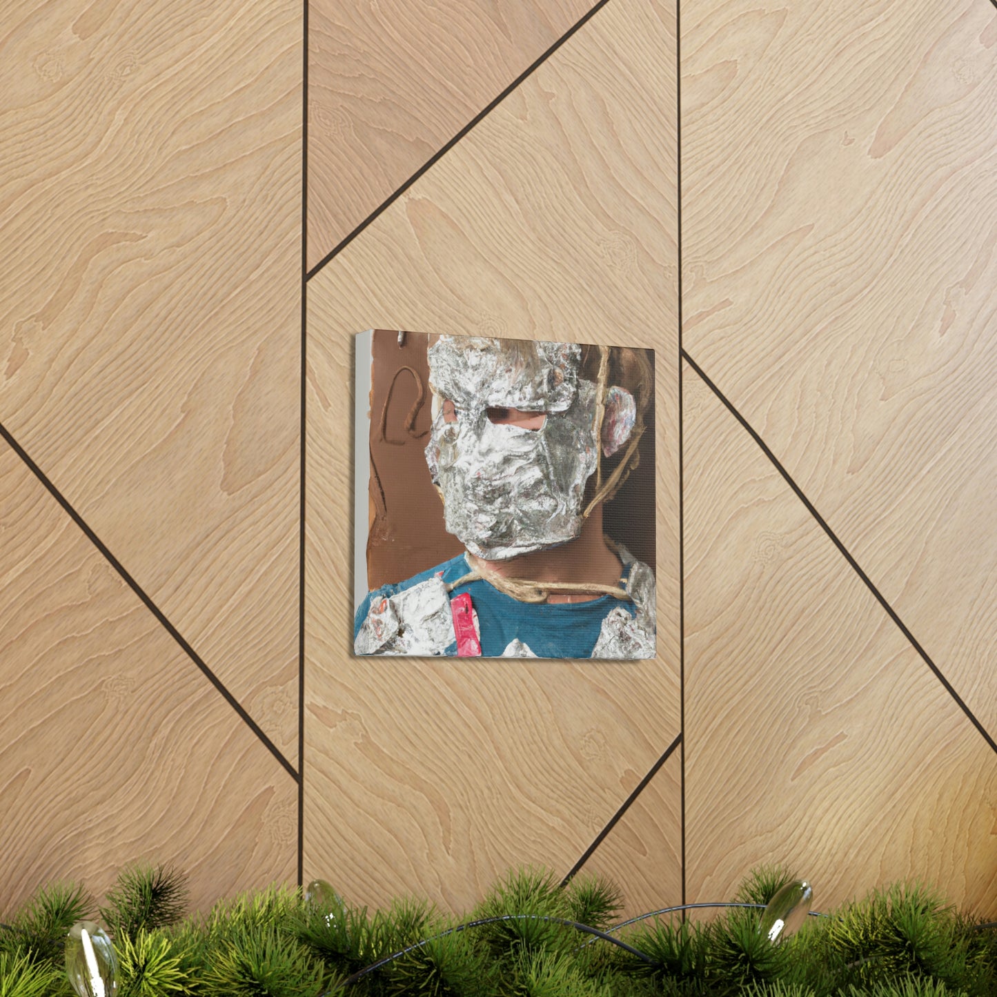 "Metallic Reflections: Unexpected Materials in Self-Portraiture" - Canvas