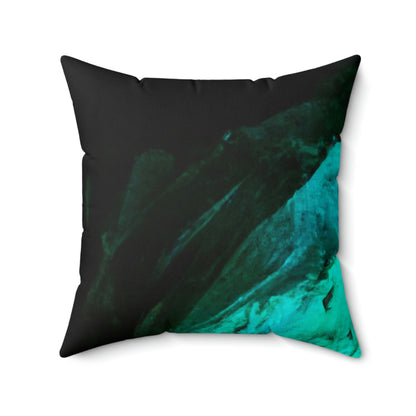 The Gleaming Relic of the Cave - The Alien Square Pillow