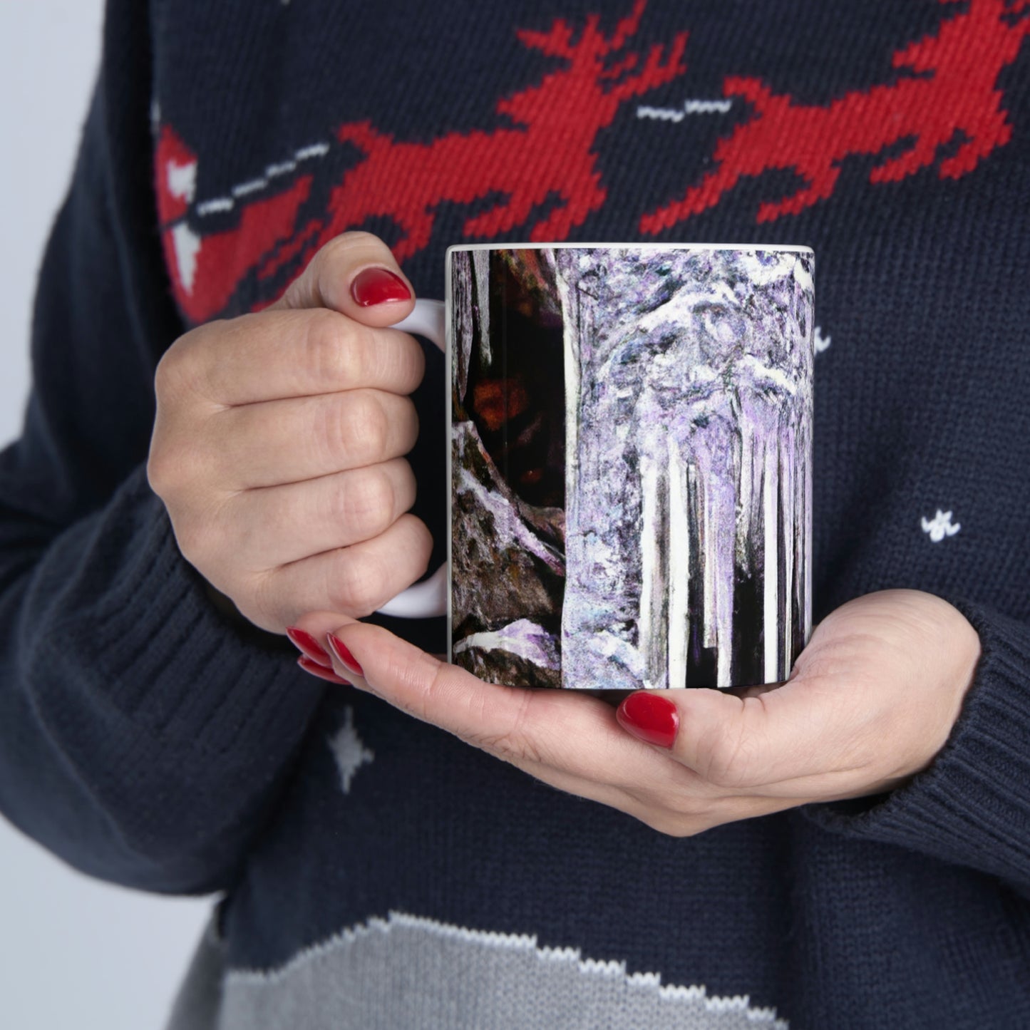 "Frost-Tipped Falls of Glistening Grief" - The Alien Ceramic Mug 11 oz