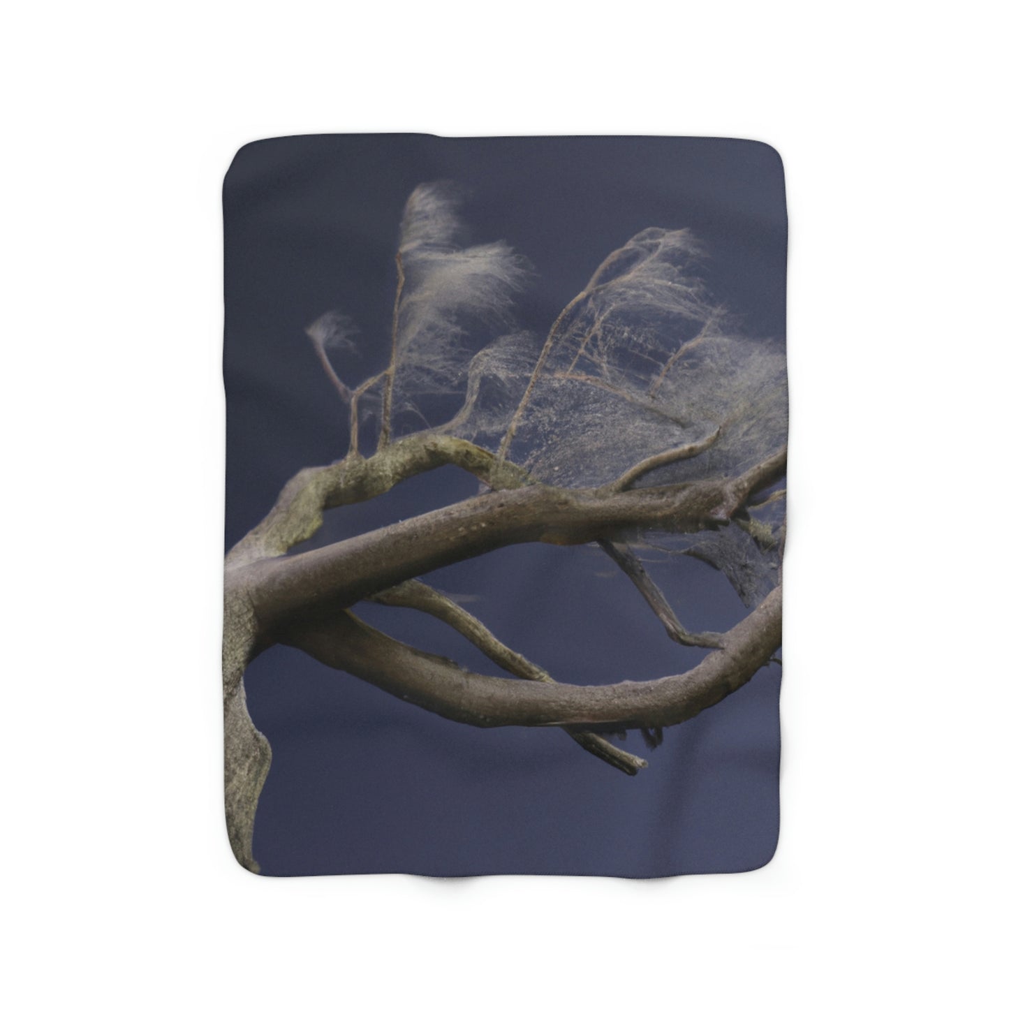 "Starry Winter Night" - The Alien Sherpa Fleece Blanket