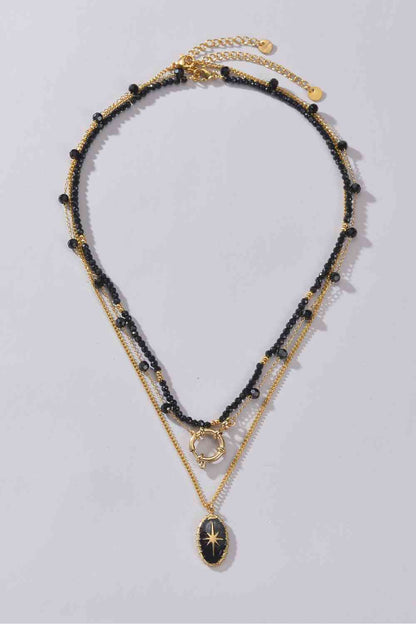 Conjunto de collar de acero inoxidable de tres piezas