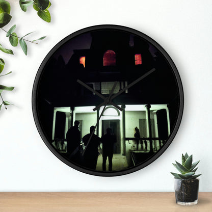 "Halloween Hauntings: Exploring a Haunted House"! - The Alien Wall Clock