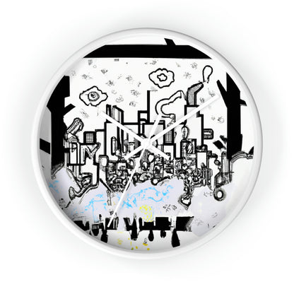 "Ghostly Haze: The Forgotten City". - The Alien Wall Clock