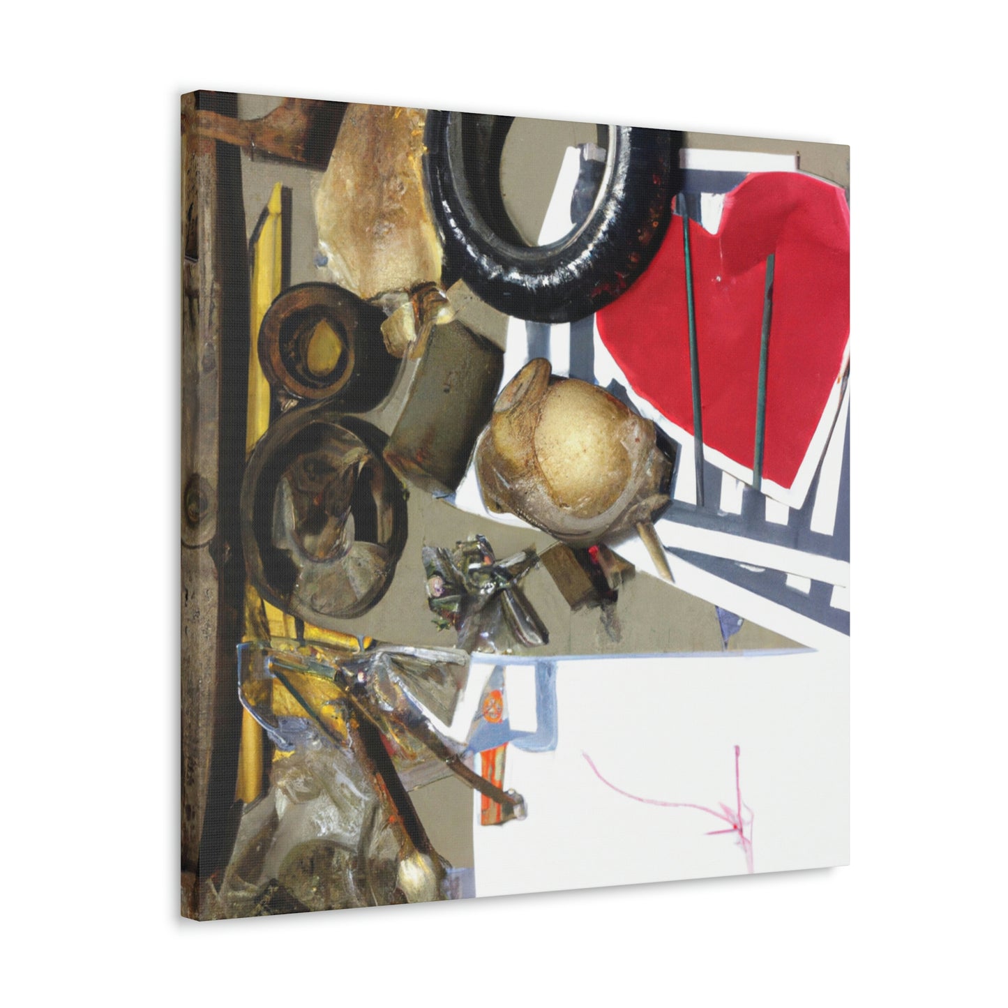"A Celebration of Local Beauty: A Found Object Collage" - Canvas