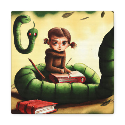 The Bookworm's Courage - The Alien Canva