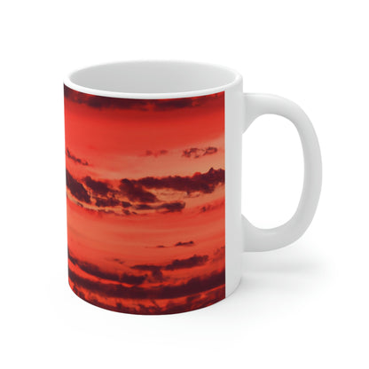 "Lonely Lighthouse on Fire" - The Alien Ceramic Mug 11 oz