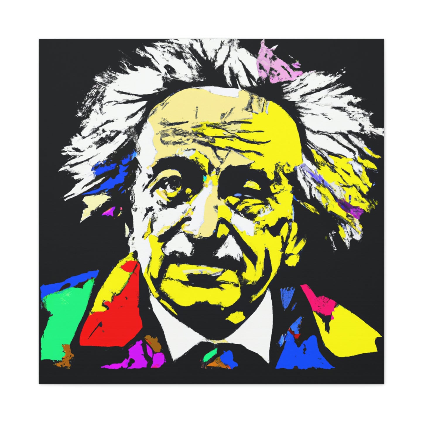 "Albert Einstein: A Pop Art Portrait" - The Alien Canva