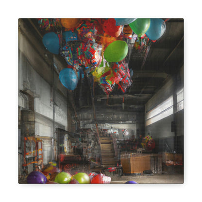 "The Ghostly Gasses of the Balloon Factory" - The Alien Canva