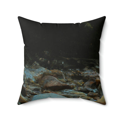 "The Enchantment of the Magical River" - The Alien Square Pillow