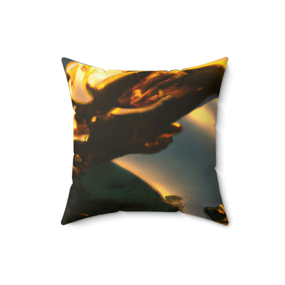 "Descending Dragon" - The Alien Square Pillow