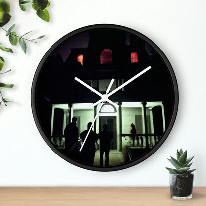 "Halloween Hauntings: Exploring a Haunted House"! - The Alien Wall Clock