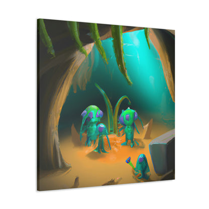 "Cave-Crawling Aliens and the Buried Riches" - The Alien Canva