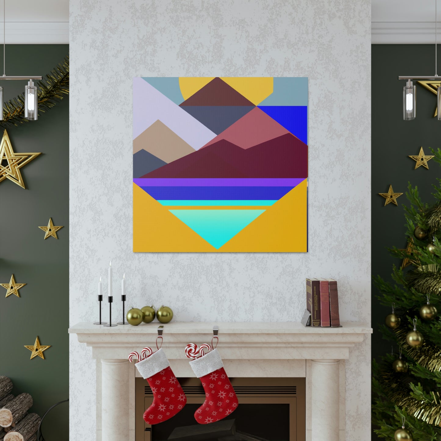 "Geometric Landscape" - Canvas