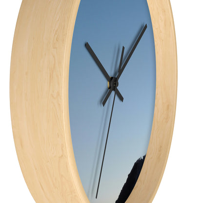 The Crescent Moon in Winter's Shadow - The Alien Wall Clock